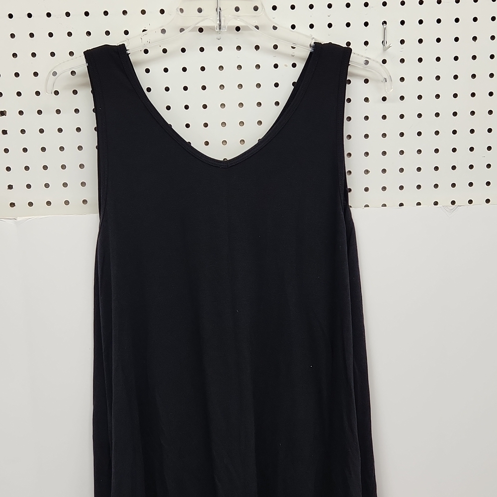 ZENANA outfitters black large sleeveless dress EUC